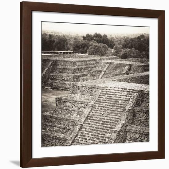 ¡Viva Mexico! Square Collection - Teotihuacan Pyramids Ruins-Philippe Hugonnard-Framed Photographic Print