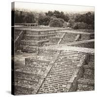 ¡Viva Mexico! Square Collection - Teotihuacan Pyramids Ruins-Philippe Hugonnard-Stretched Canvas