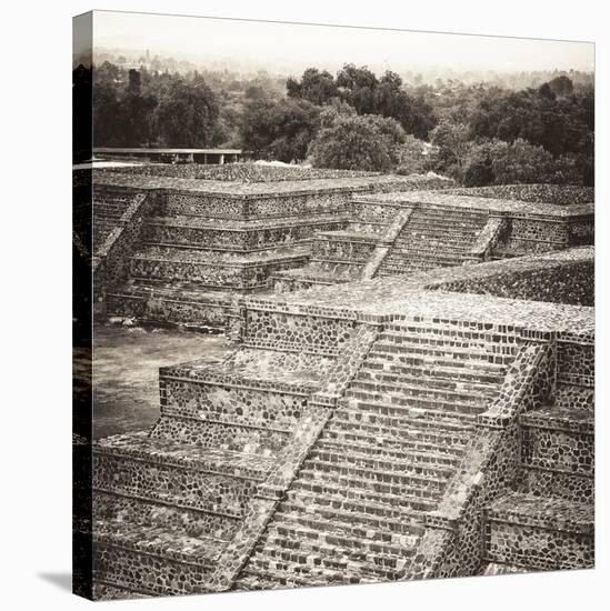 ¡Viva Mexico! Square Collection - Teotihuacan Pyramids Ruins-Philippe Hugonnard-Stretched Canvas