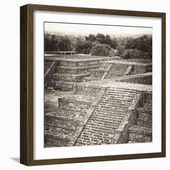 ¡Viva Mexico! Square Collection - Teotihuacan Pyramids Ruins-Philippe Hugonnard-Framed Photographic Print