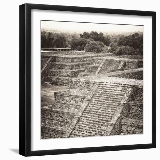 ¡Viva Mexico! Square Collection - Teotihuacan Pyramids Ruins-Philippe Hugonnard-Framed Photographic Print