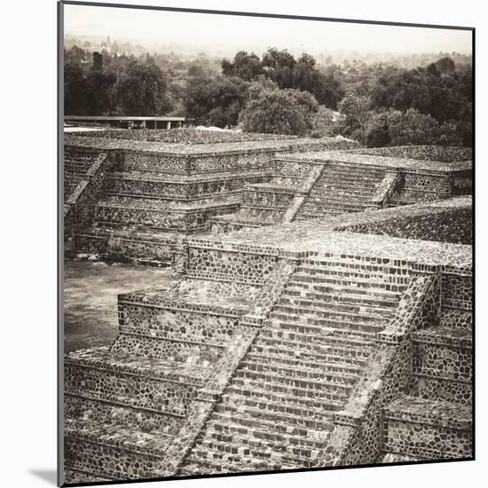 ¡Viva Mexico! Square Collection - Teotihuacan Pyramids Ruins-Philippe Hugonnard-Mounted Photographic Print