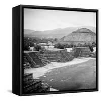 ¡Viva Mexico! Square Collection - Teotihuacan Pyramids V-Philippe Hugonnard-Framed Stretched Canvas