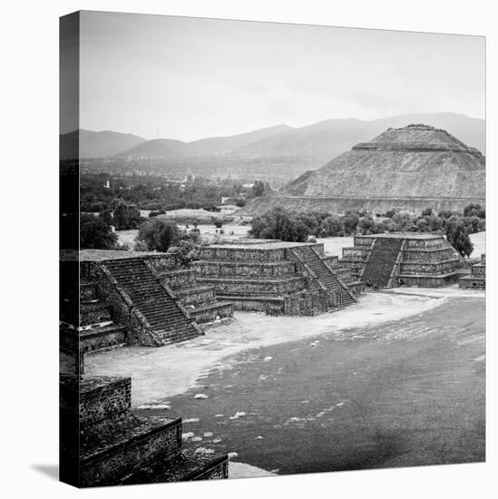 ¡Viva Mexico! Square Collection - Teotihuacan Pyramids V-Philippe Hugonnard-Stretched Canvas