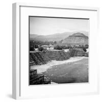 ¡Viva Mexico! Square Collection - Teotihuacan Pyramids V-Philippe Hugonnard-Framed Photographic Print