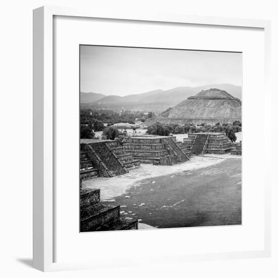 ¡Viva Mexico! Square Collection - Teotihuacan Pyramids V-Philippe Hugonnard-Framed Photographic Print