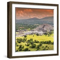 ¡Viva Mexico! Square Collection - Teotihuacan Pyramids VI-Philippe Hugonnard-Framed Photographic Print