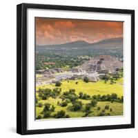 ¡Viva Mexico! Square Collection - Teotihuacan Pyramids VI-Philippe Hugonnard-Framed Photographic Print