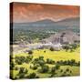 ¡Viva Mexico! Square Collection - Teotihuacan Pyramids VI-Philippe Hugonnard-Stretched Canvas