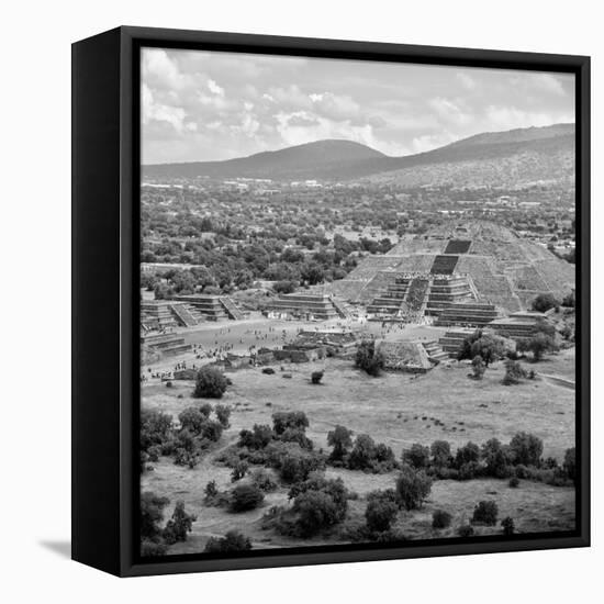 ¡Viva Mexico! Square Collection - Teotihuacan Pyramids VII-Philippe Hugonnard-Framed Stretched Canvas