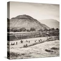 ¡Viva Mexico! Square Collection - Teotihuacan Pyramids-Philippe Hugonnard-Stretched Canvas