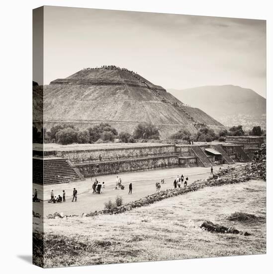 ¡Viva Mexico! Square Collection - Teotihuacan Pyramids-Philippe Hugonnard-Stretched Canvas