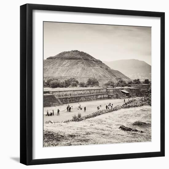 ¡Viva Mexico! Square Collection - Teotihuacan Pyramids-Philippe Hugonnard-Framed Photographic Print