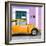¡Viva Mexico! Square Collection - The Orange VW Beetle Car with Mauve Street Wall-Philippe Hugonnard-Framed Photographic Print