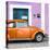 ¡Viva Mexico! Square Collection - The Orange VW Beetle Car with Thistle Street Wall-Philippe Hugonnard-Stretched Canvas