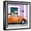 ¡Viva Mexico! Square Collection - The Orange VW Beetle Car with Thistle Street Wall-Philippe Hugonnard-Framed Photographic Print