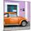 ¡Viva Mexico! Square Collection - The Orange VW Beetle Car with Thistle Street Wall-Philippe Hugonnard-Mounted Photographic Print