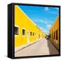 ¡Viva Mexico! Square Collection - The Yellow City VI - Izamal-Philippe Hugonnard-Framed Stretched Canvas