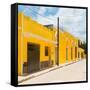 ¡Viva Mexico! Square Collection - The Yellow City XVII - Izamal-Philippe Hugonnard-Framed Stretched Canvas