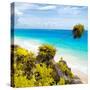 ¡Viva Mexico! Square Collection - Tulum Caribbean Coastline II-Philippe Hugonnard-Stretched Canvas