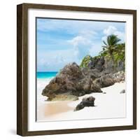 ¡Viva Mexico! Square Collection - Tulum Caribbean Coastline III-Philippe Hugonnard-Framed Photographic Print