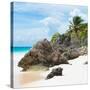 ¡Viva Mexico! Square Collection - Tulum Caribbean Coastline III-Philippe Hugonnard-Stretched Canvas