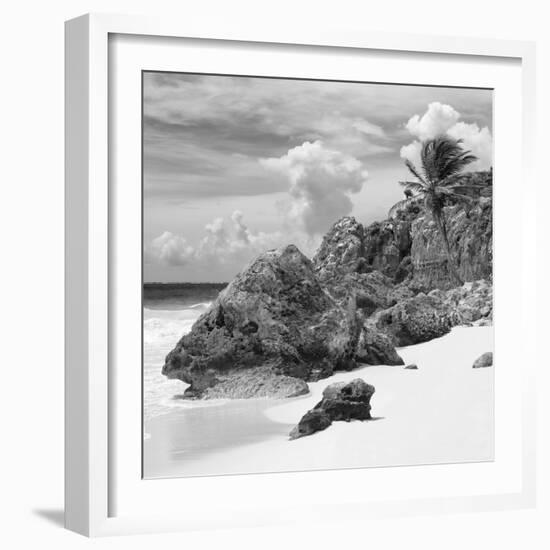 ¡Viva Mexico! Square Collection - Tulum Caribbean Coastline IV-Philippe Hugonnard-Framed Photographic Print