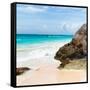 ?Viva Mexico! Square Collection - Tulum Caribbean Coastline IX-Philippe Hugonnard-Framed Stretched Canvas