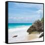 ¡Viva Mexico! Square Collection - Tulum Caribbean Coastline V-Philippe Hugonnard-Framed Stretched Canvas