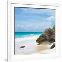 ¡Viva Mexico! Square Collection - Tulum Caribbean Coastline V-Philippe Hugonnard-Framed Photographic Print