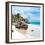 ¡Viva Mexico! Square Collection - Tulum Caribbean Coastline VII-Philippe Hugonnard-Framed Photographic Print