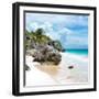 ¡Viva Mexico! Square Collection - Tulum Caribbean Coastline VII-Philippe Hugonnard-Framed Photographic Print