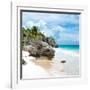 ¡Viva Mexico! Square Collection - Tulum Caribbean Coastline VII-Philippe Hugonnard-Framed Photographic Print