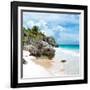 ¡Viva Mexico! Square Collection - Tulum Caribbean Coastline VII-Philippe Hugonnard-Framed Photographic Print