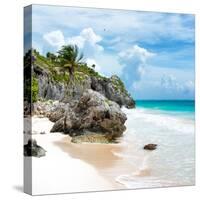 ¡Viva Mexico! Square Collection - Tulum Caribbean Coastline VII-Philippe Hugonnard-Stretched Canvas