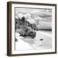 ¡Viva Mexico! Square Collection - Tulum Caribbean Coastline VIII-Philippe Hugonnard-Framed Photographic Print