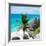 ¡Viva Mexico! Square Collection - Tulum Caribbean Coastline X-Philippe Hugonnard-Framed Photographic Print