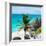 ¡Viva Mexico! Square Collection - Tulum Caribbean Coastline X-Philippe Hugonnard-Framed Photographic Print