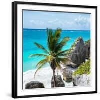 ¡Viva Mexico! Square Collection - Tulum Caribbean Coastline X-Philippe Hugonnard-Framed Photographic Print