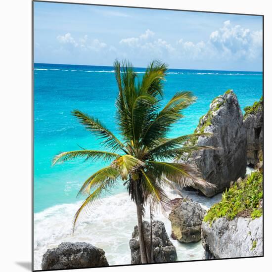 ¡Viva Mexico! Square Collection - Tulum Caribbean Coastline X-Philippe Hugonnard-Mounted Photographic Print