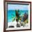 ¡Viva Mexico! Square Collection - Tulum Caribbean Coastline X-Philippe Hugonnard-Framed Photographic Print