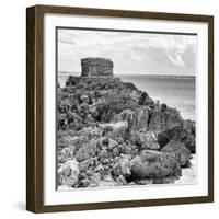 ¡Viva Mexico! Square Collection - Tulum Caribbean Coastline XII-Philippe Hugonnard-Framed Photographic Print