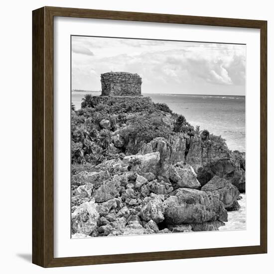 ¡Viva Mexico! Square Collection - Tulum Caribbean Coastline XII-Philippe Hugonnard-Framed Photographic Print