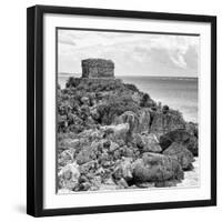 ¡Viva Mexico! Square Collection - Tulum Caribbean Coastline XII-Philippe Hugonnard-Framed Photographic Print