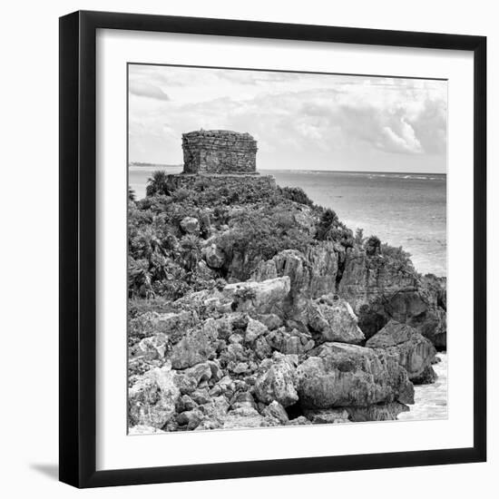 ¡Viva Mexico! Square Collection - Tulum Caribbean Coastline XII-Philippe Hugonnard-Framed Photographic Print