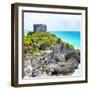 ¡Viva Mexico! Square Collection - Tulum Caribbean Coastline XIII-Philippe Hugonnard-Framed Photographic Print