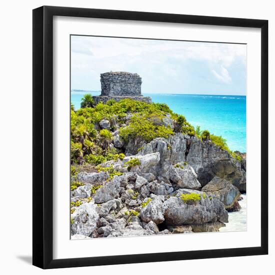 ¡Viva Mexico! Square Collection - Tulum Caribbean Coastline XIII-Philippe Hugonnard-Framed Photographic Print