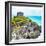 ¡Viva Mexico! Square Collection - Tulum Caribbean Coastline XIII-Philippe Hugonnard-Framed Photographic Print