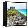 ¡Viva Mexico! Square Collection - Tulum Caribbean Coastline XIII-Philippe Hugonnard-Framed Stretched Canvas