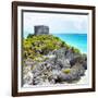 ¡Viva Mexico! Square Collection - Tulum Caribbean Coastline XIII-Philippe Hugonnard-Framed Photographic Print